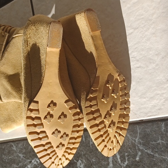 Colin Stuart Suede (Leather) Wedge Boots - Picture 5 of 8